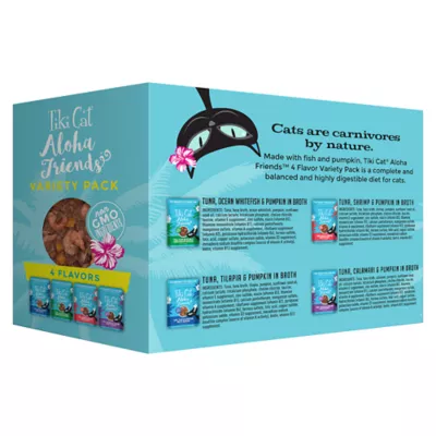 Product Tiki Cat - Wet Food, Aloha Friends, Variety Pack, 12 CT, 2.25 LB