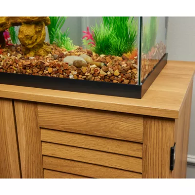 Top Fin Aquarium Tank Stand 20 to 37 Gallon in Pale Oak PetSmart