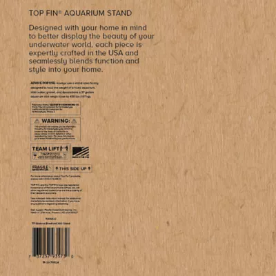 Top Fin® Bowfront Aquarium Stand - 36 Gallon - Image 8