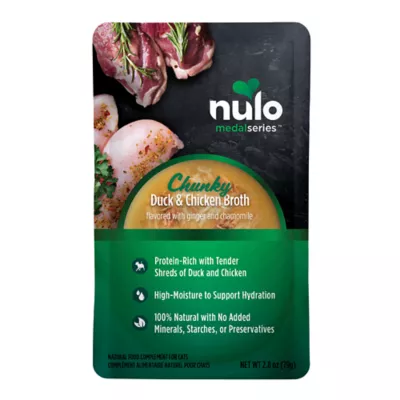 Nulo MedalSeries Chunky Broths Wet Cat Food Topper - 2.8 Oz. - Image 1
