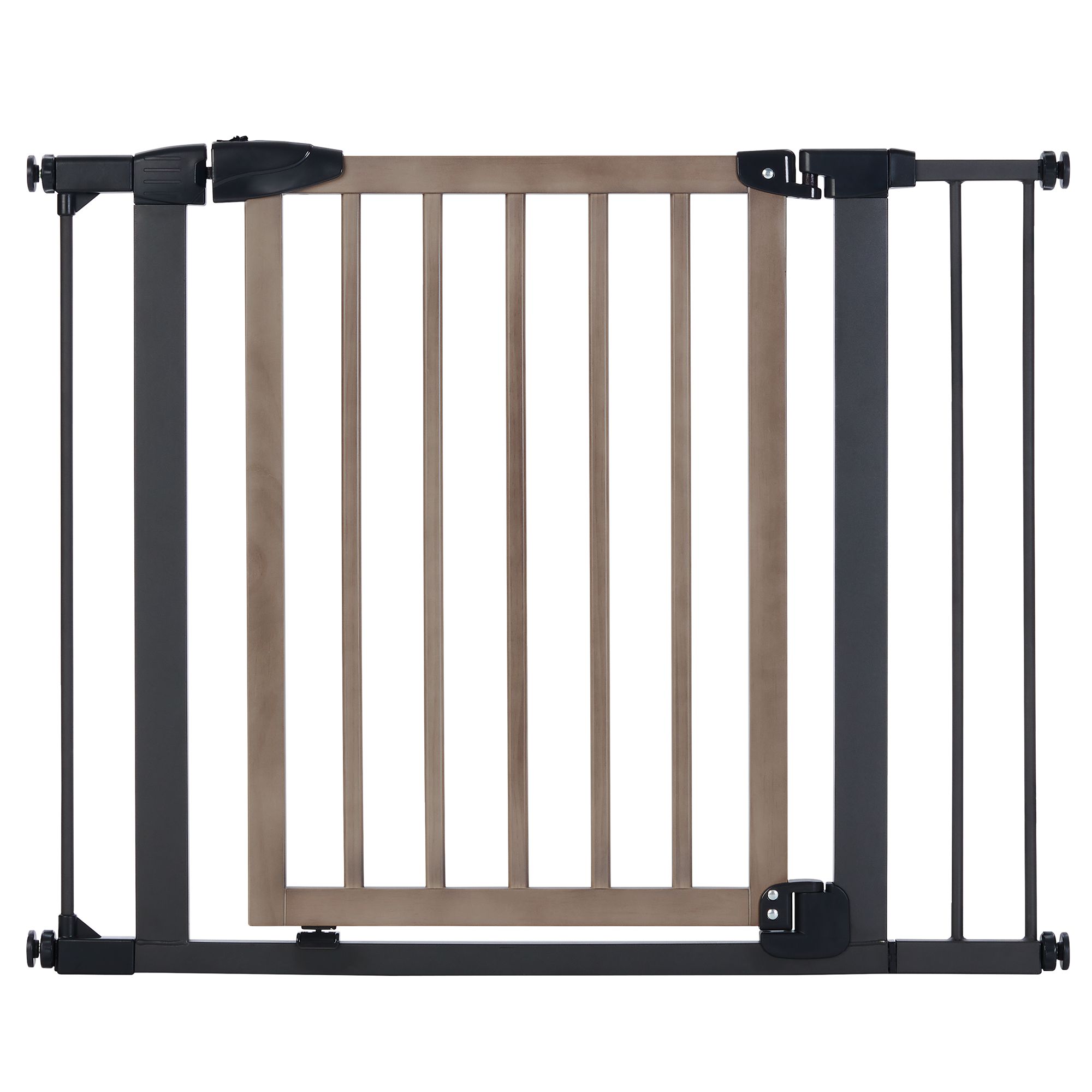 Top Paw Washed Wood Walk Through Pet Gate