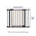 Top Paw Washed Wood Walk-Through Pet Gate image thumbnail 2