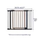 Product Top Paw Washed Wood Walk-Through Pet Gate