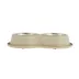 Top Paw® Tan Melamine & Stainless Steel Double Diner Dog Bowl, 3.75-cup image thumbnail 1