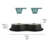 Top Paw® Black Melamine & Stainless Steel Double Diner Dog Bowl, 3.75-cup image thumbnail 2