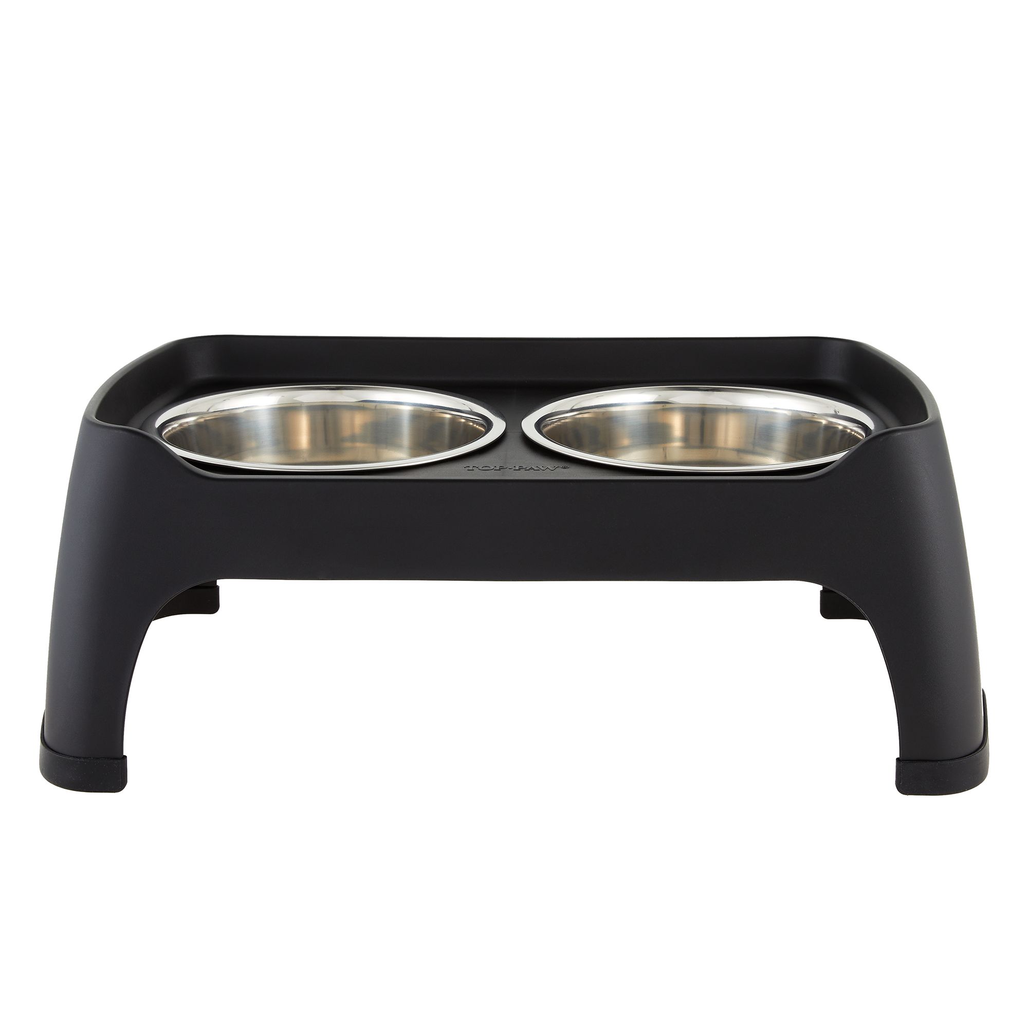 Regal Double Elevated Feeder - Small-Black