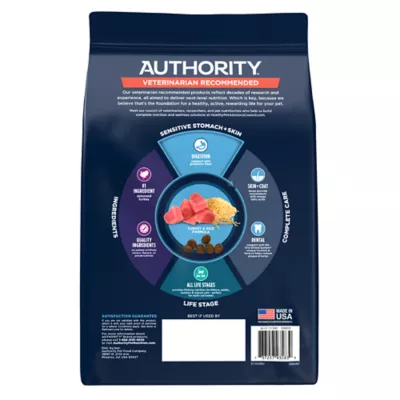 Product Authority® Sensitive Stomach & Skin Cat Dry Food - Turkey & Rice, With-Grain