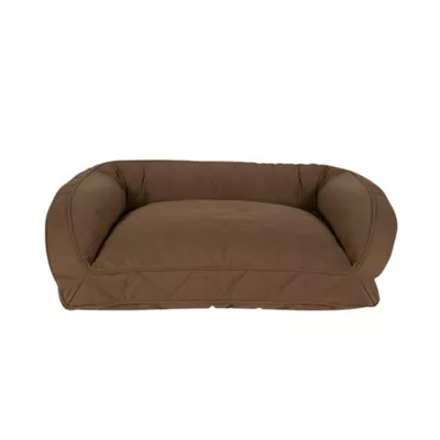 Product Carolina Pet Company Quilted Microfiber Bolster Dog Bed - Chocolate