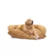 Product Carolina Pet Company Quilted Microfiber Bolster Dog Bed - Saddle
