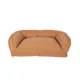 Product Carolina Pet Company Quilted Microfiber Bolster Dog Bed - Saddle