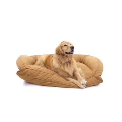 Product Carolina Pet Company Quilted Microfiber Bolster Dog Bed - Saddle