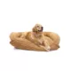 Product Carolina Pet Company Quilted Microfiber Bolster Dog Bed - Saddle