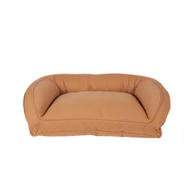 Product Carolina Pet Company Quilted Microfiber Bolster Dog Bed - Saddle