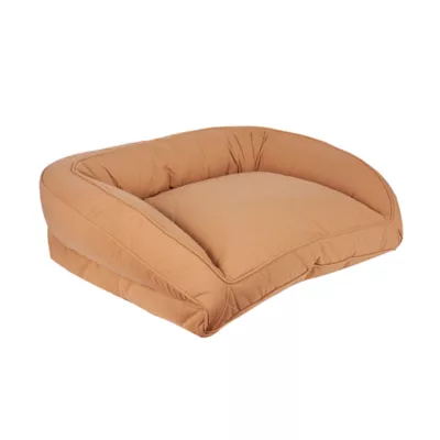 Product Carolina Pet Company Quilted Microfiber Bolster Dog Bed - Saddle