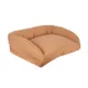 Product Carolina Pet Company Quilted Microfiber Bolster Dog Bed - Saddle