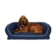 Product Carolina Pet Company Classic Canvas Bolster Dog Bed - Blue