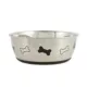 Product Top Paw® Bone Print Stainless Steel Dog Bowl