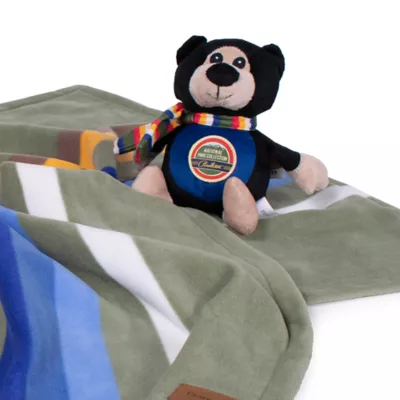 Product Pendleton Rocky Mountains National Park Pet Throw + Bear Pal Toy Gift Set