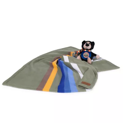 Product Pendleton Rocky Mountains National Park Pet Throw + Bear Pal Toy Gift Set