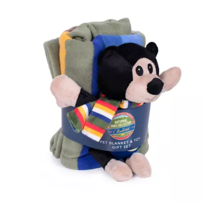 Product Pendleton Rocky Mountains National Park Pet Throw + Bear Pal Toy Gift Set