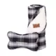 Product Pendleton Charcoal Ombre Plaid Pet Throw and Bone Toy Combo Set