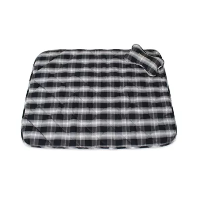 Product Pendleton Charcoal Ombre Plaid Pet Throw and Bone Toy Combo Set