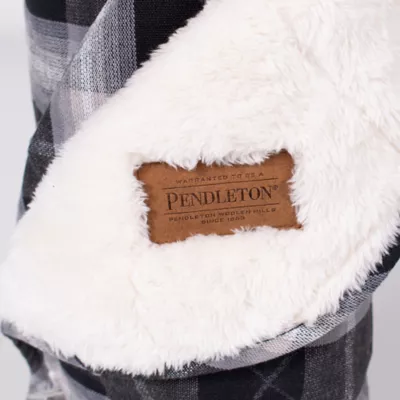 Product Pendleton Charcoal Ombre Plaid Pet Throw and Bone Toy Combo Set