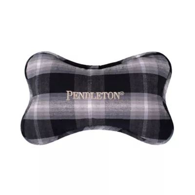 Product Pendleton Charcoal Ombre Plaid Pet Throw and Bone Toy Combo Set