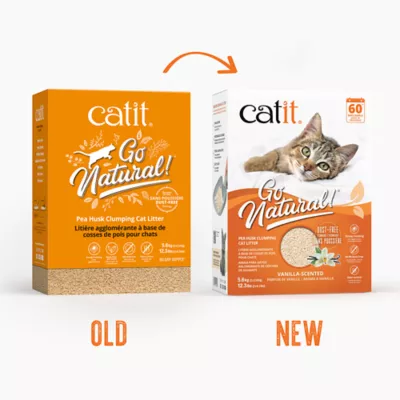 Product Catit Go Natural! Clumping Pea Husk Cat Litter - Low Dust, Natural
