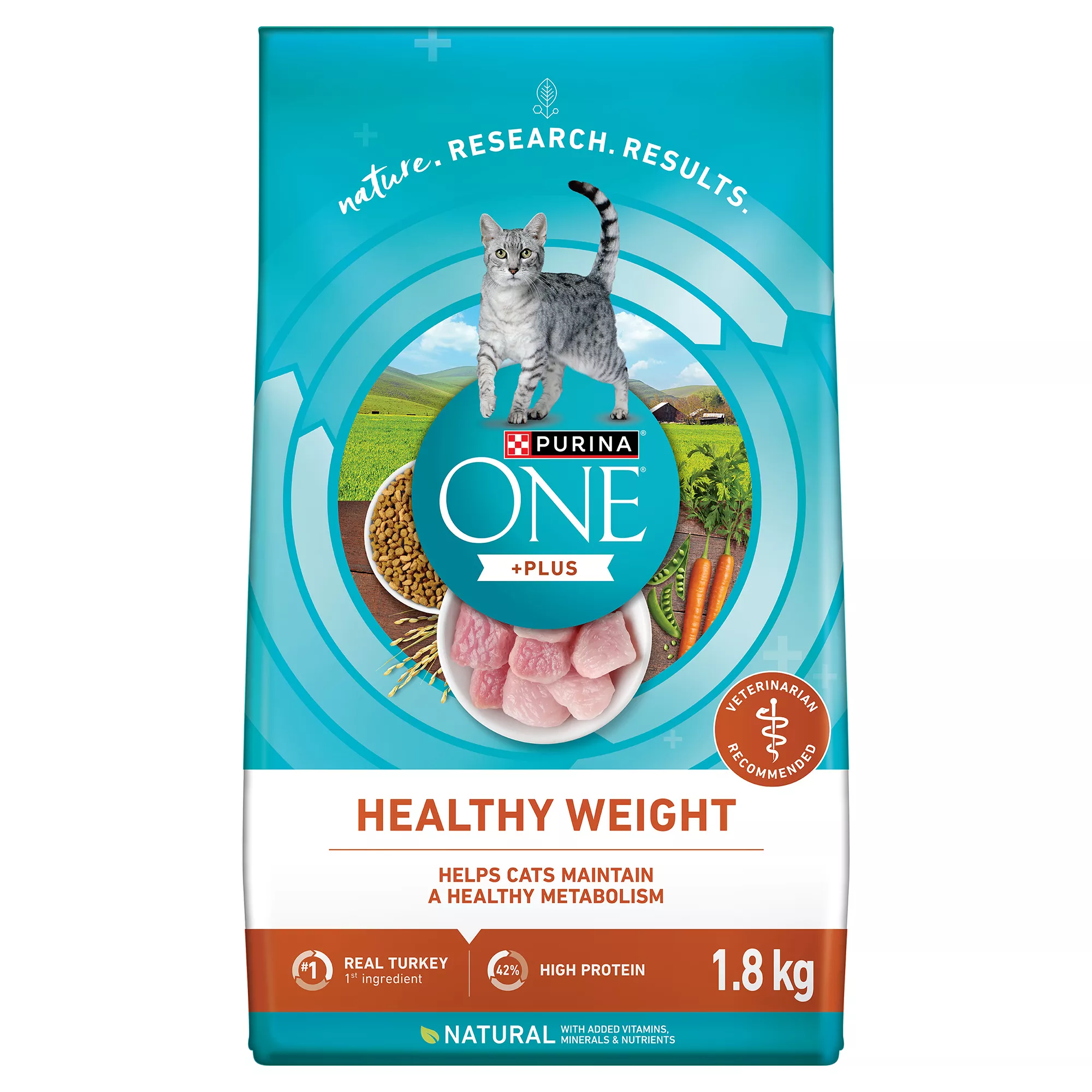 Purina ONE Healthy Weight Adult Cat Food -  Turkey