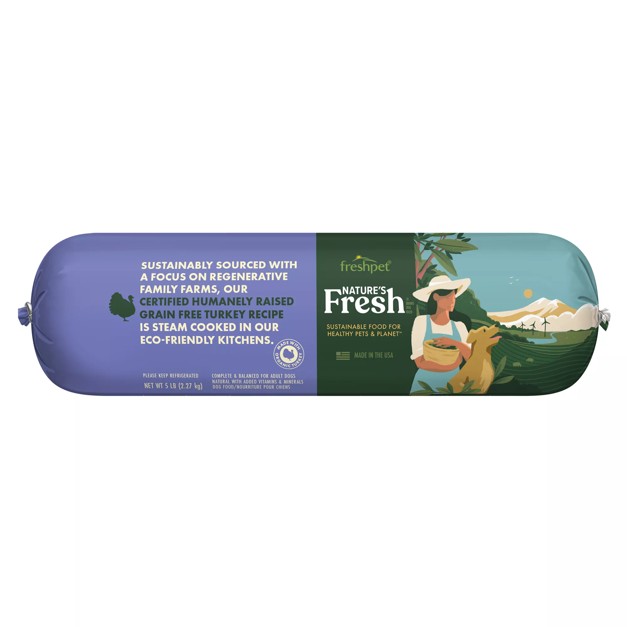 Freshpet Nature's Fresh All Life Stage Dog Food - Grain Free, Turkey