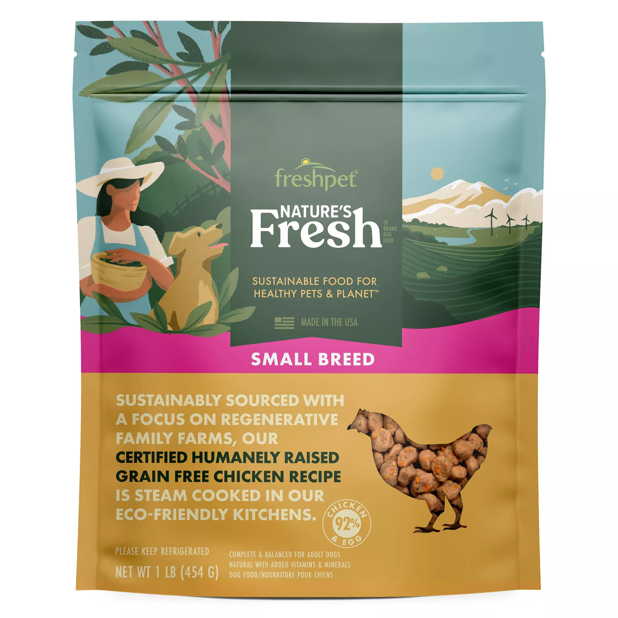 Freshpet Nature's Fresh Small Breed All Life Stage Dog Food - Grain Free, Chicken