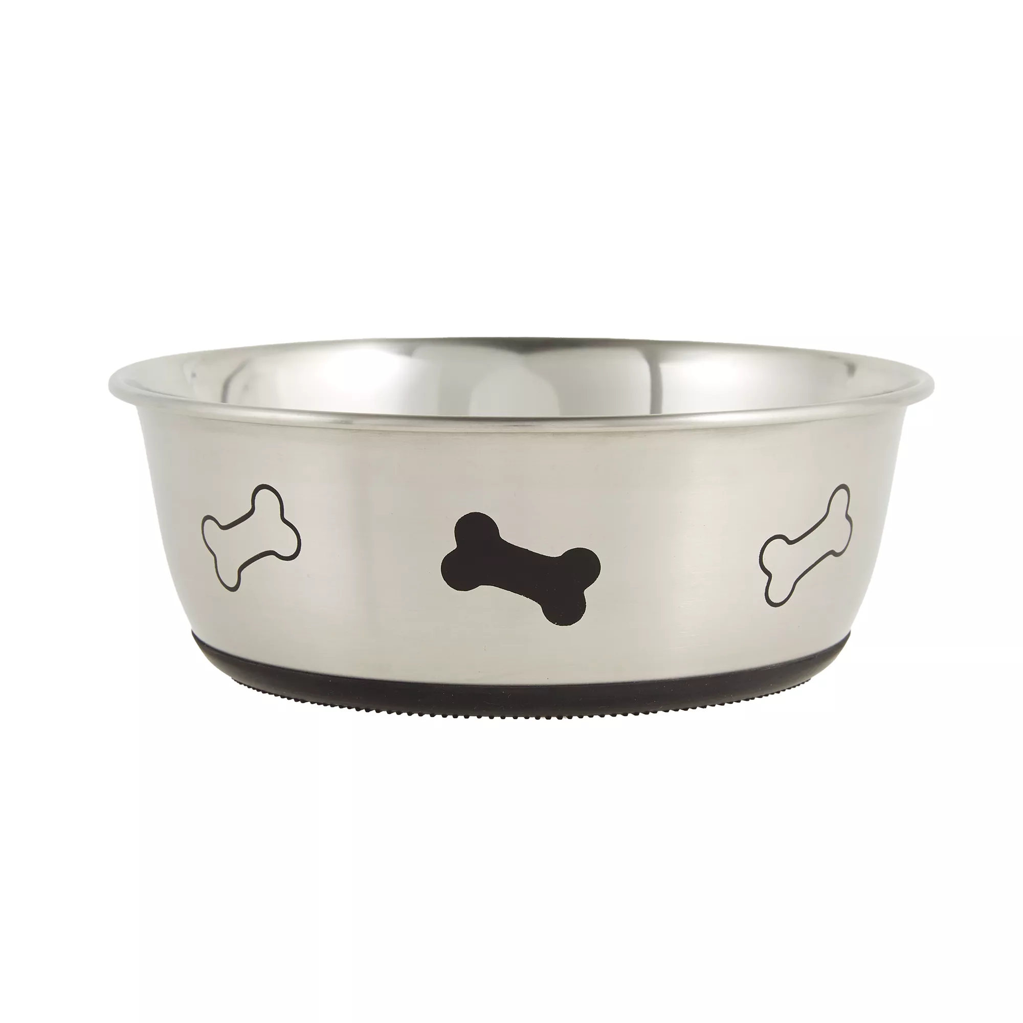 Top Paw® Bone Print Stainless Steel Dog Bowl