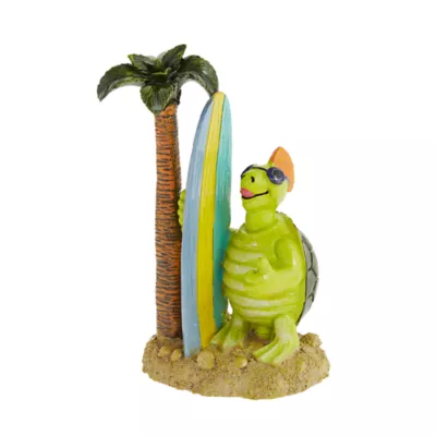 Product Top Fin® Tropical Surfing Turtle Aquarium Ornament