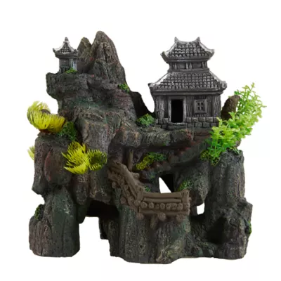 Product Top Fin® Asian Pagoda on Rock Aquarium Ornament