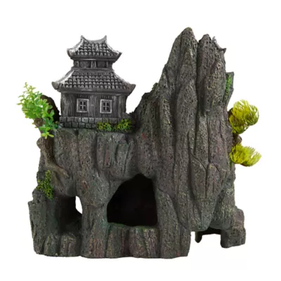 Product Top Fin® Asian Pagoda on Rock Aquarium Ornament