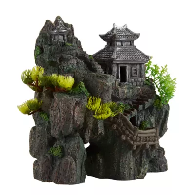 Product Top Fin® Asian Pagoda on Rock Aquarium Ornament