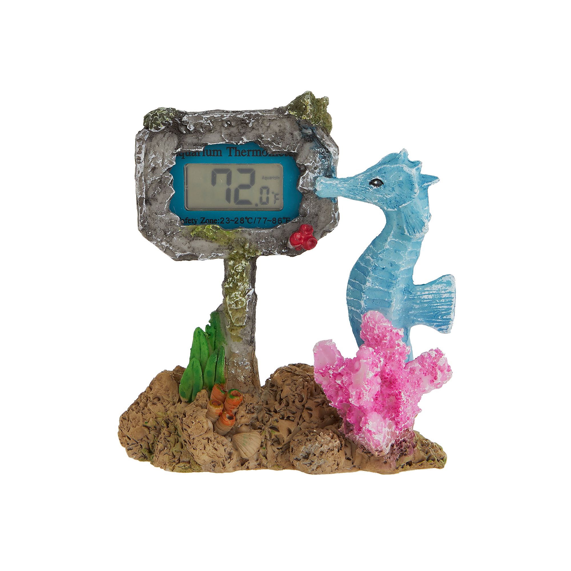 Mainstays Blue Puffer Fish Thermometer with Blue Tether Cord, Size:5.3 x 5  x 10 inches 