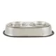 Product Top Paw® Elevated Platform Stainless Steel Slow-Feeder Double Diner Dog Bowl, 5.5-cup