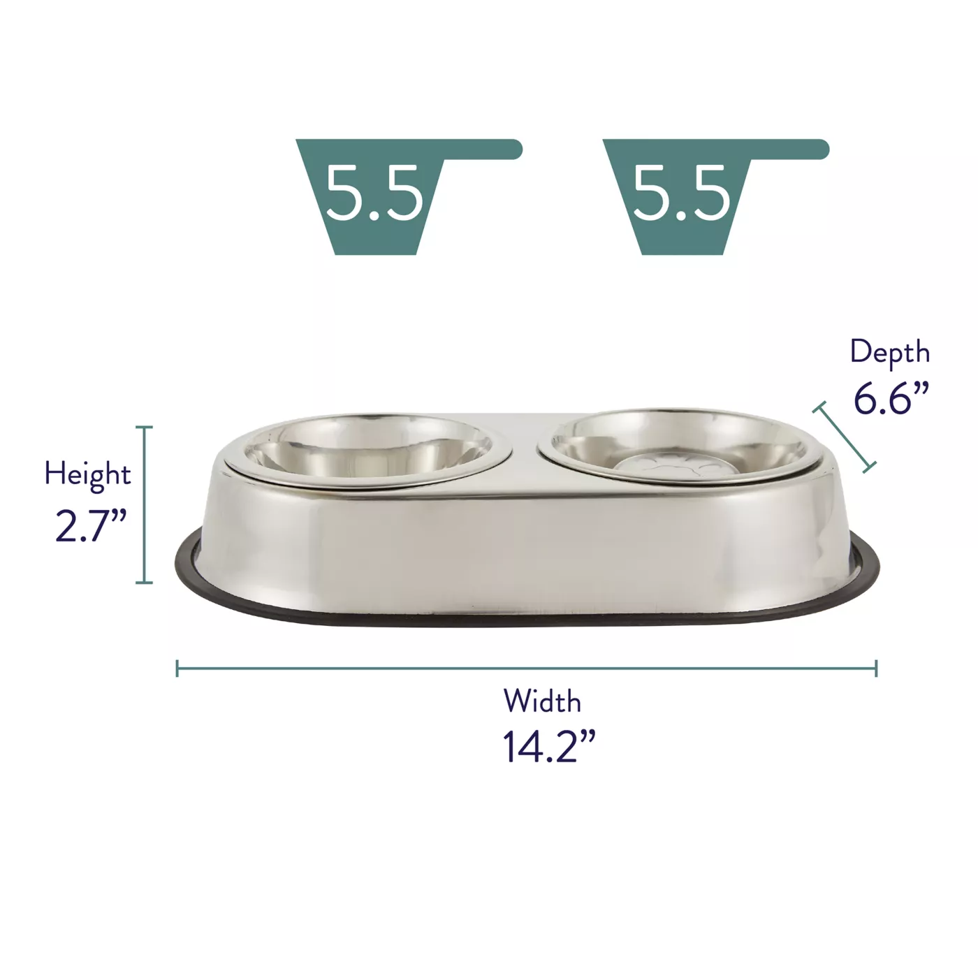 Double diner dog bowl hotsell
