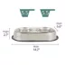 Top Paw® Elevated Platform Stainless Steel Slow Feeder Double Diner Dog Bowl, 5.5-cup image thumbnail 2