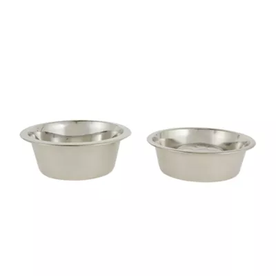 Product Top Paw® Elevated Platform Stainless Steel Slow-Feeder Double Diner Dog Bowl, 5.5-cup