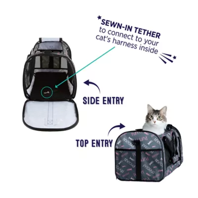 Product Whisker City® "Meow" Soft-Sided Cat & Dog Carrier, 19-in