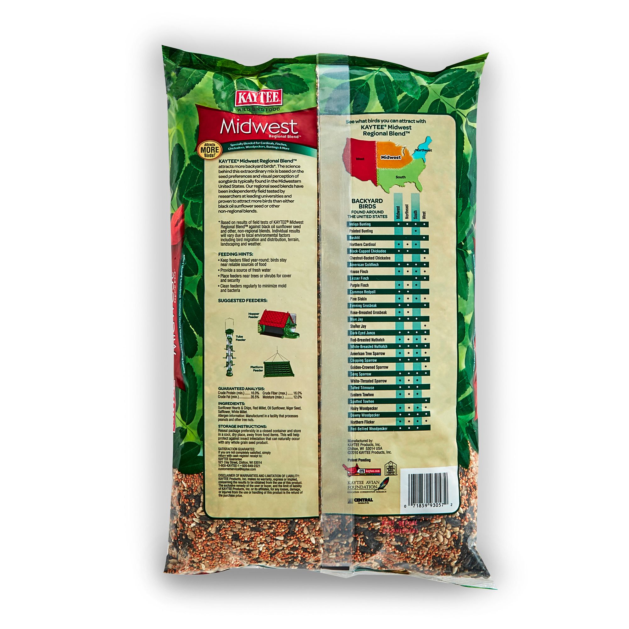 KAYTEE® Midwest Regional Wild Bird Food Seed Blend - thumbnail 2