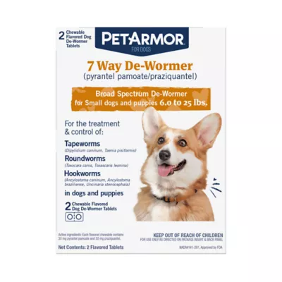 Product PetArmor® 7 Way De-Wormer for Puppies and Small Dogs - Chewable Tablets