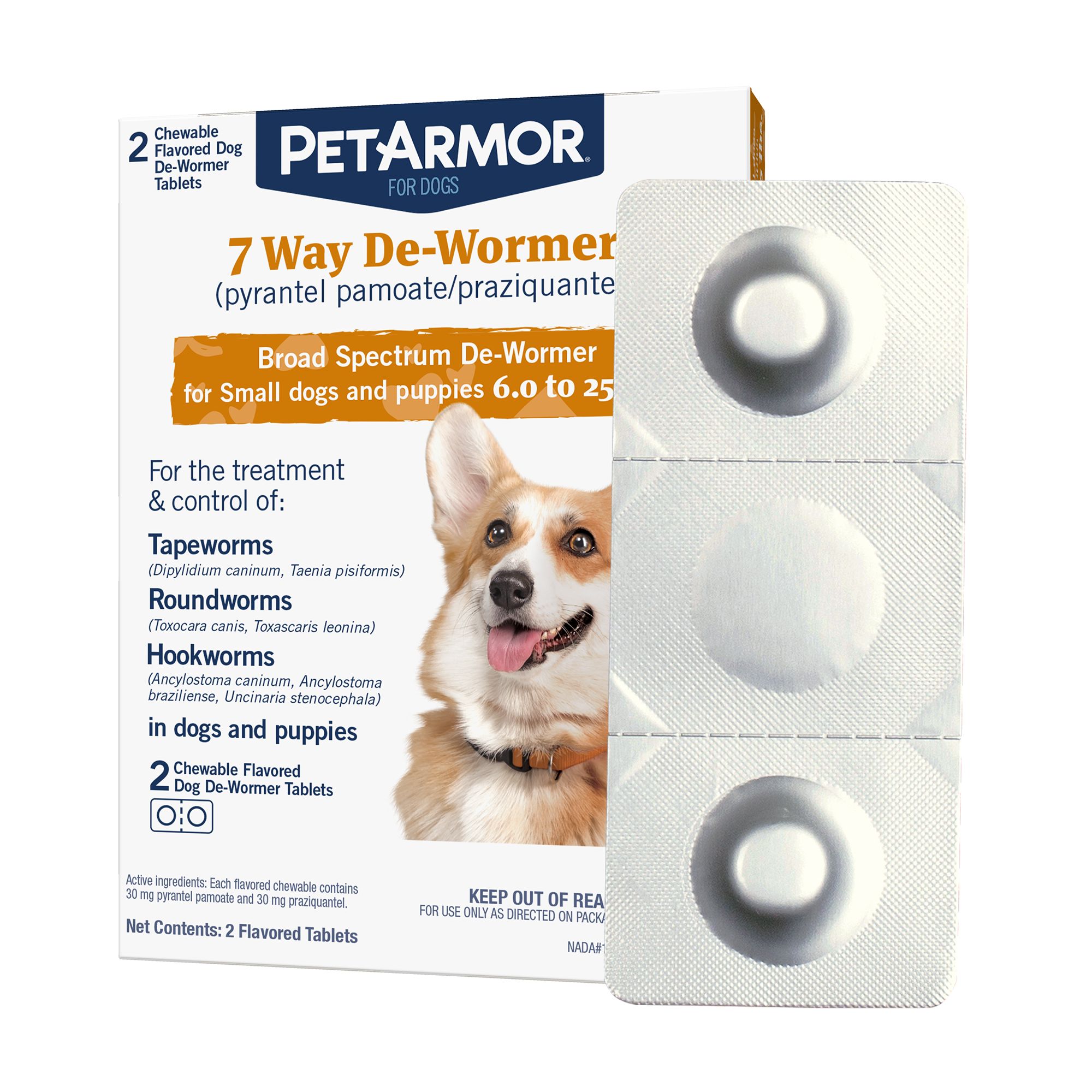 Petarmor 7 Way De Wormer For Puppies And Small Dogs Chewable Tablets Dog Treatments Petsmart