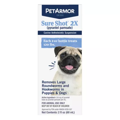 Product PetArmor® Sure Shot 2X Dewormer for Dogs - 2 Fl Oz