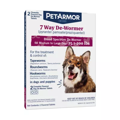 Product PetArmor® 7 Way De-Wormer for Medium and Large Dogs - Chewables