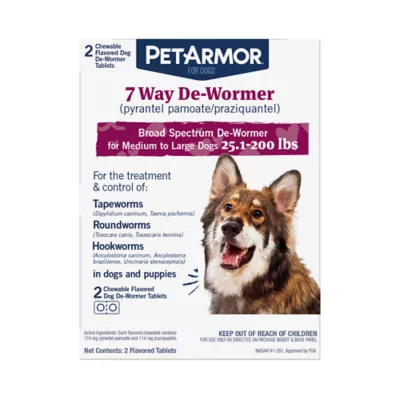 Product PetArmor® 7 Way De-Wormer for Medium and Large Dogs - Chewables