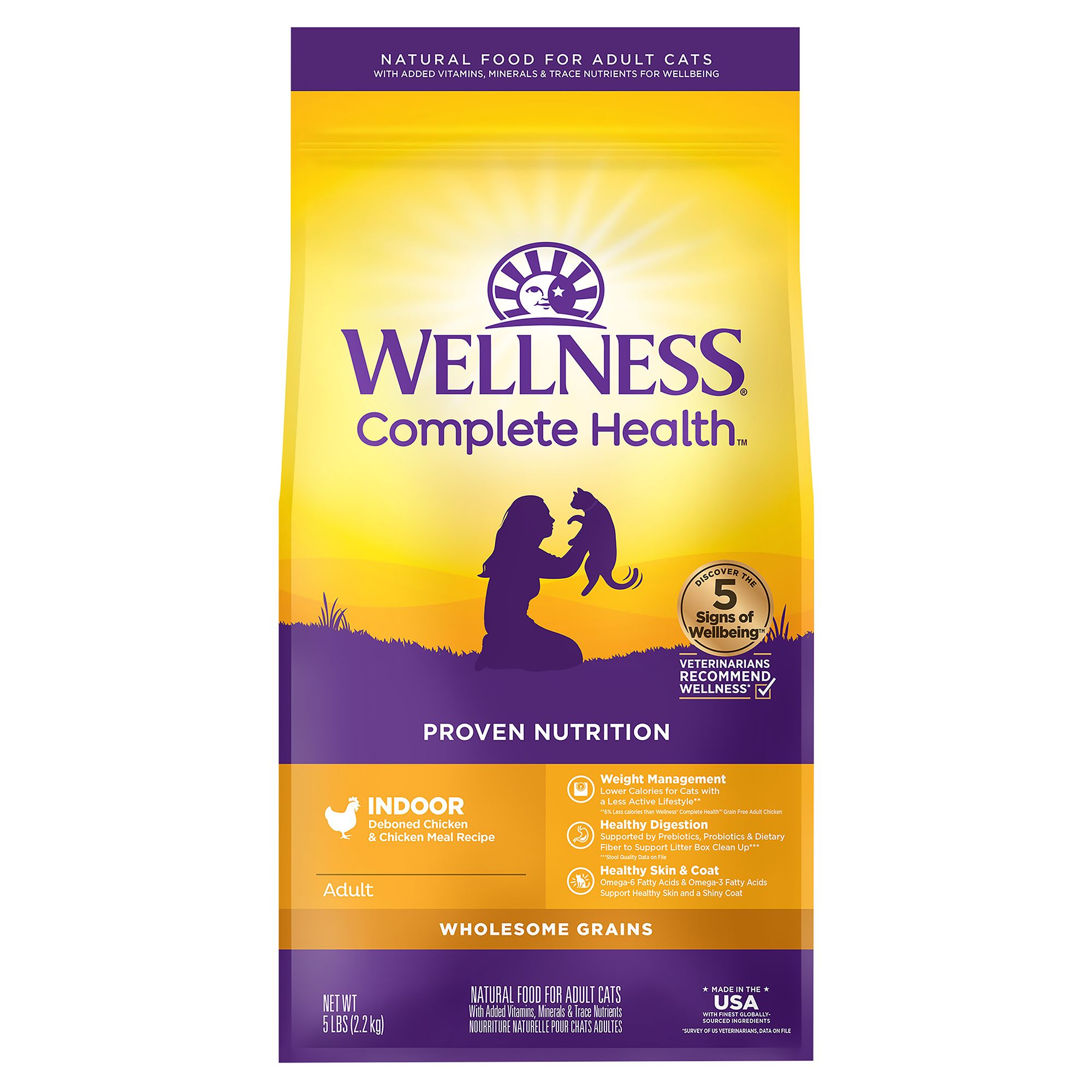 Wellness Complete Health Balanced Nutrition Cat Food Chicken